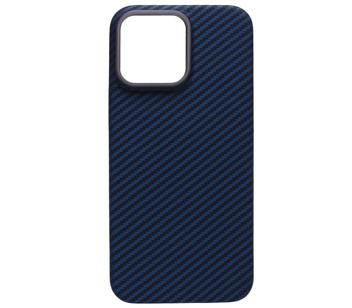 Чехол-накладка "KEVLAR" original MagSafe для iPhone 16 Pro (синий)