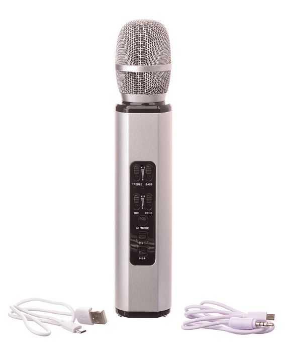 Караоке Микрофон беспроводной KTV K6 (серебро)