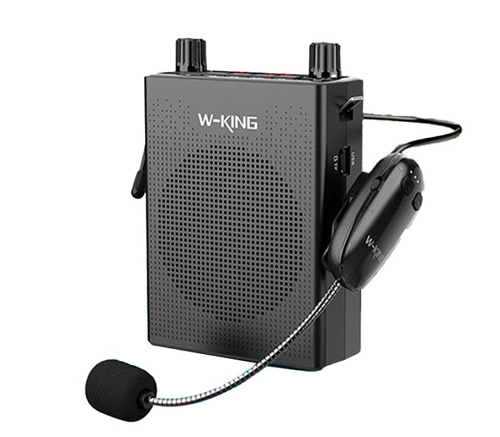 Микрофон беспроводной-усилитель голоса W-KING KS16 (черный)