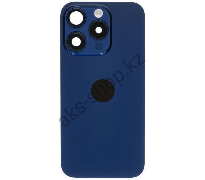 Задняя панель с шлейфом беспроводной зарядки для iPhone 15 Pro Max (original) NFC (темно-синий)